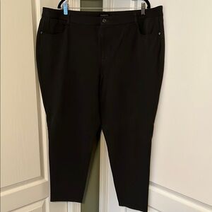 Talbots Dark Gray Ponte Pants 24W